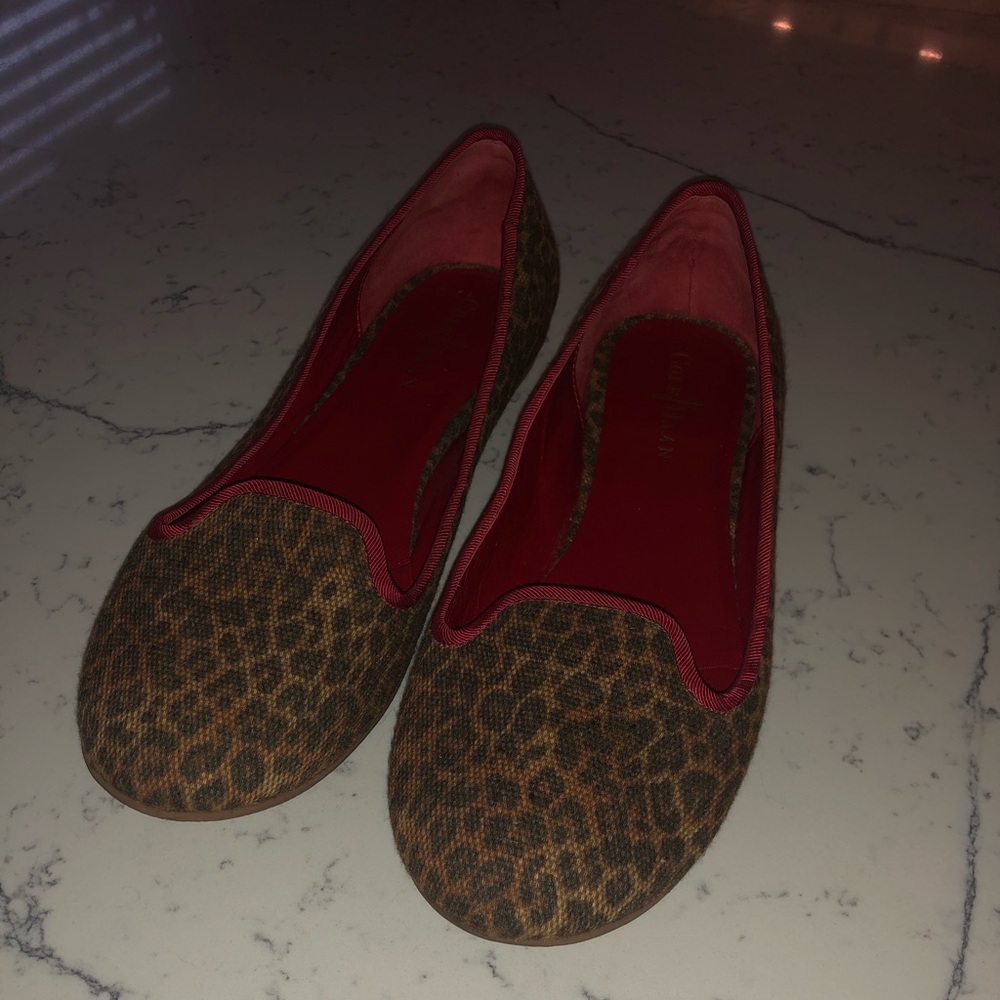 Cole Haan Cheetah Print with Red Trim 9